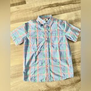 Old Navy Blue Button Down Boy's Shirt Size M(8)